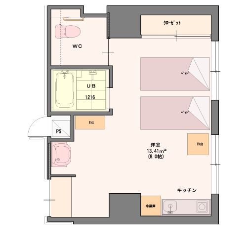 Dタイプ平面図